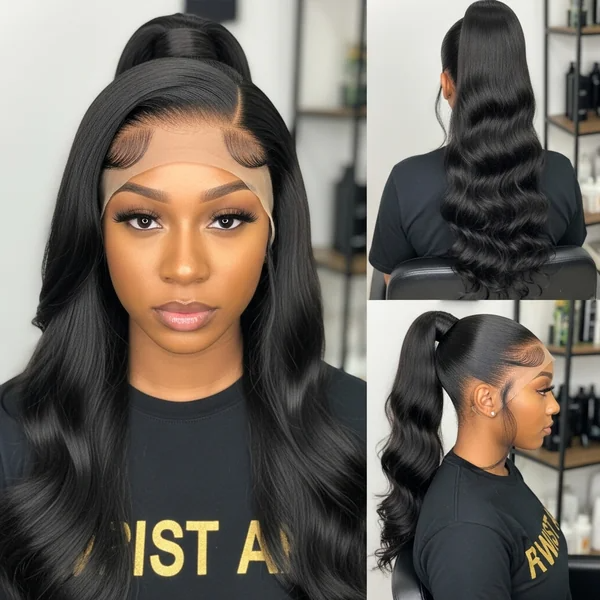 frontal_wig_ponytail_hairstyles